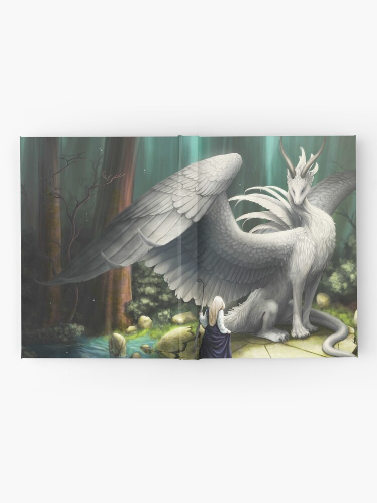 Alternate view of White Dragon - There in the Forest Hardcover Journal