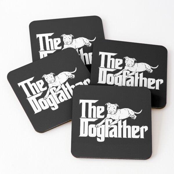 Aperçu de l'œuvre Le Dogfather Pitbull Edition créée et vendue par GlowinUp Shop.
