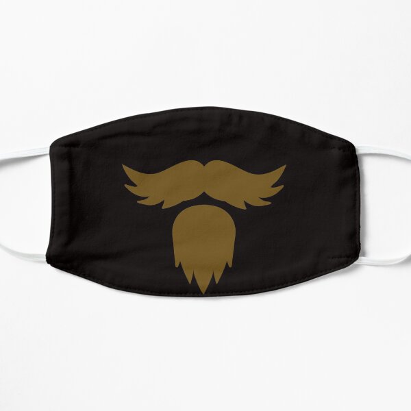 Barbe moustache hipster Masque sans plis