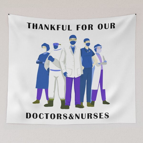Item preview, Thankful for Our Doctors&Nurses designed and sold by All in One  Design.