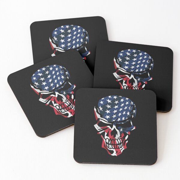 Item preview, American Flag Skull  designed and sold by hobrath.