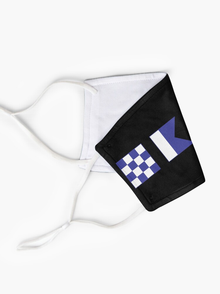 Alternate view of N - A - V - Y Spelled out in Signal Flags Mask