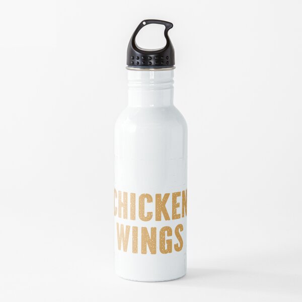 i wonder if chicken wings think about me too Water Bottle