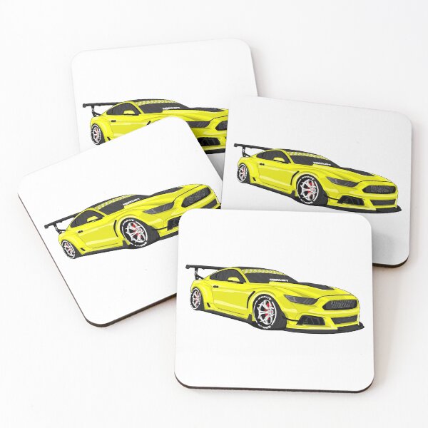 Item preview, Ford Mustang GT Widebody Yellow designed and sold by VenZolic.