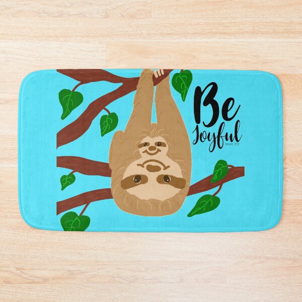 Item preview, Be Joyful Sloths designed and sold by Kristinesque.