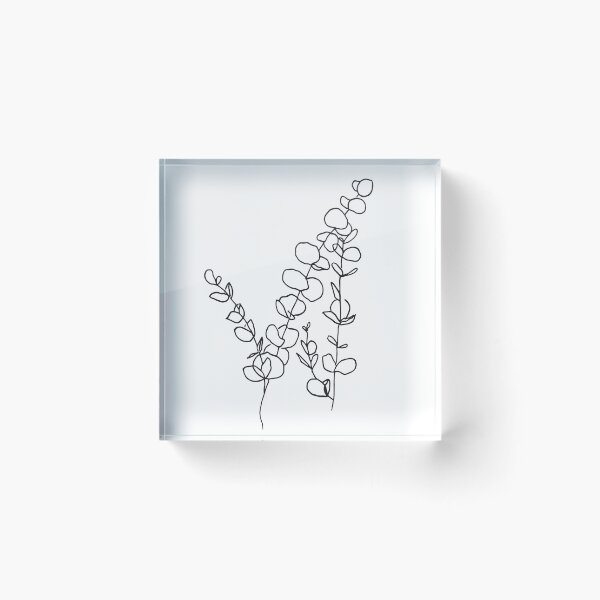 Item preview, Eucalyptus Line Drawing Sticker designed and sold by pettitcreative.