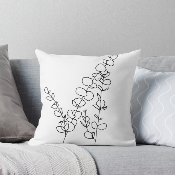 Item preview, Eucalyptus Line Drawing Sticker designed and sold by pettitcreative.