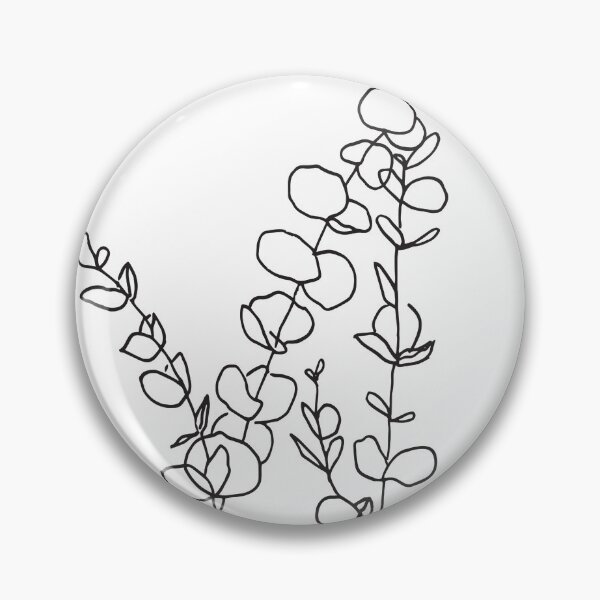 Item preview, Eucalyptus Line Drawing Sticker designed and sold by pettitcreative.