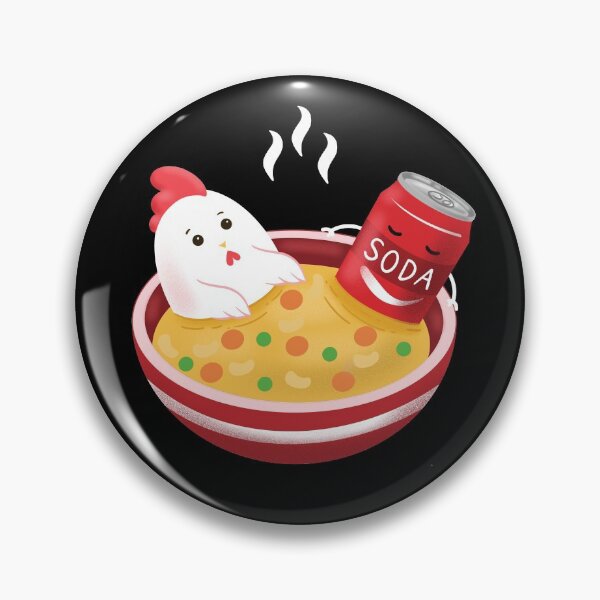 Item preview,  love Chicken noodle soup with a soda on the side illustration designed and sold by Kate Hyunsu Cho.