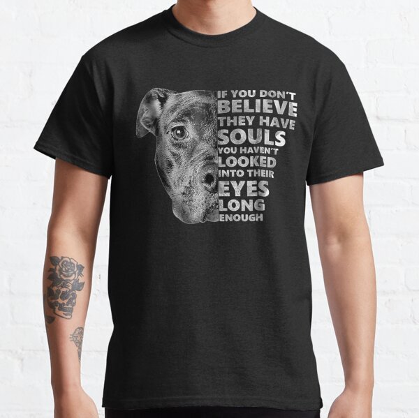 Soul Pitbull I Love Pitbull Dog Lover Classic T-Shirt