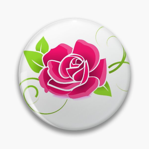 Item preview, Pink Rose with Green Leaves designed and sold by CCdesigners.
