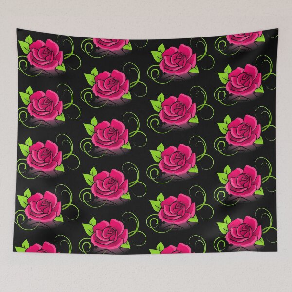 Item preview, Pink Rose with Green Leaves designed and sold by CCdesigners.