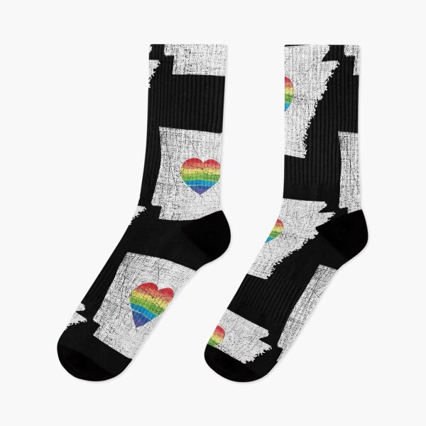 Item preview, Arkansas Gay Pride Heart Rainbow Flag LGBT Month Lesbian Bisexual designed and sold by Tee Kaboom!.