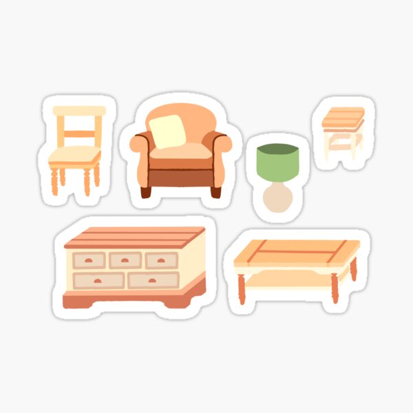 Artikel-Vorschau von Möbelpaket 1 - 6er-Set, designt und verkauft von PIXELATEDCROWN.