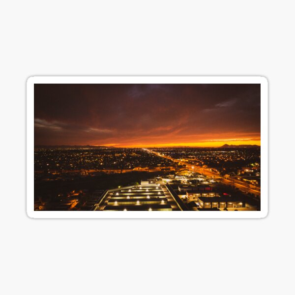 Mesa, Arizona After Sunset Sticker