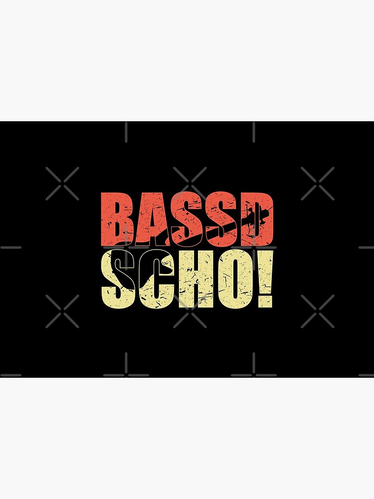 Bassist Geschenk BASSD SCHO lustiger Spruch für Bassisten von jodotodesign