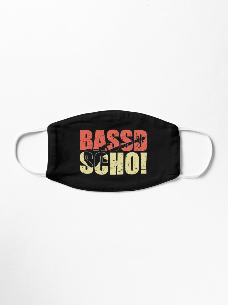Alternative Ansicht von Bassist Geschenk BASSD SCHO lustiger Spruch für Bassisten Maske