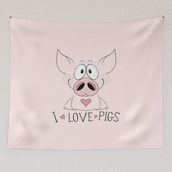 Item preview, I LOVE PIGS designed and sold by wiboandbear.