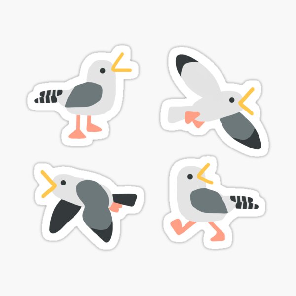 Seagulls - Set of 4 Sticker