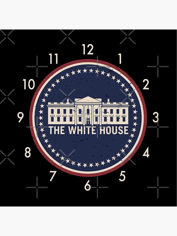 The White House Washington D.C. Vintage Style Logo by hobrath