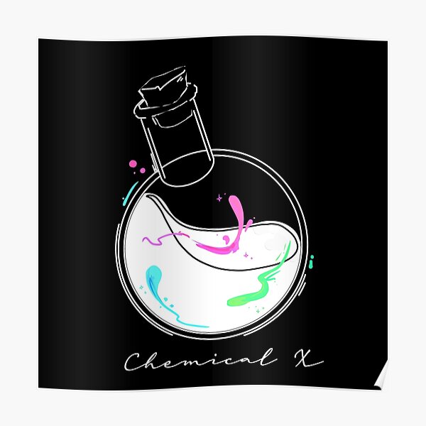"Chemical X Alchemist Bottle minimalist egirl aesthetic" Poster by