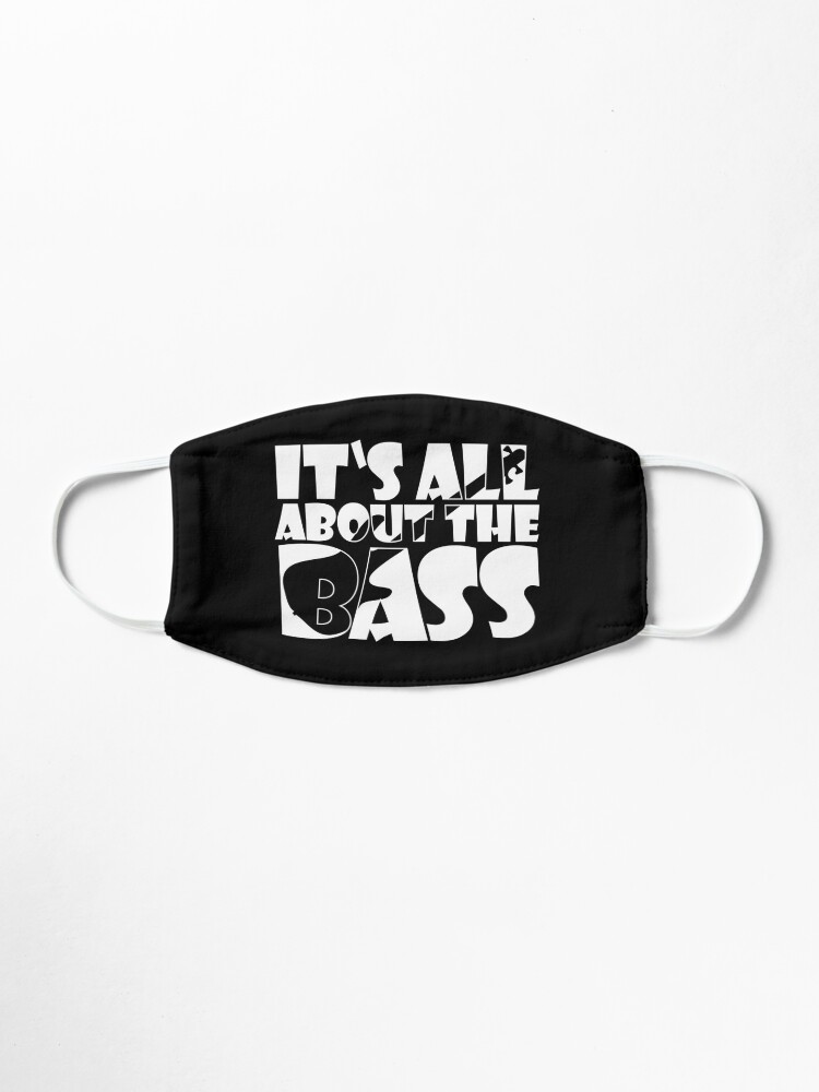 Alternative Ansicht von IT'S ALL ABOUT THE BASS player cute gift design typo Maske