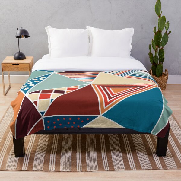 Item preview, Colorful Retro Memphis Geometric Pattern designed and sold by cadinera.