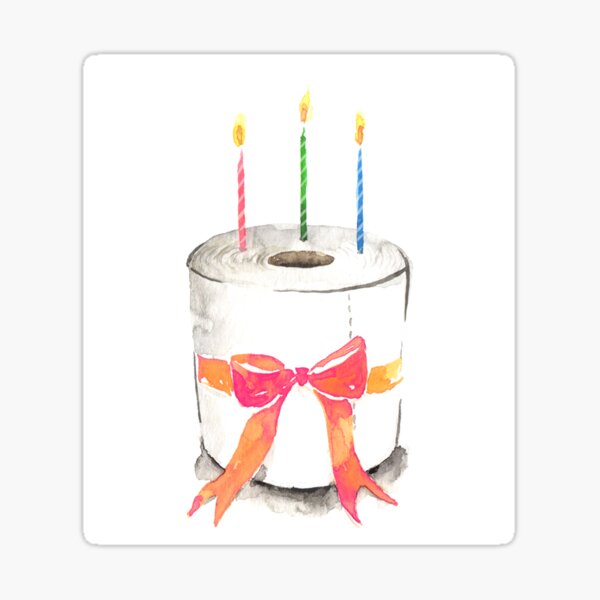 Toilet Paper Birthday Cake Gifts Merchandise Redbubble