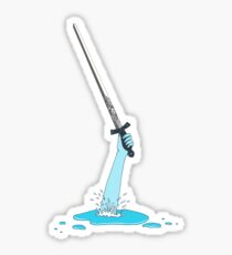 Excalibur and the Lady of the Puddle Sticker