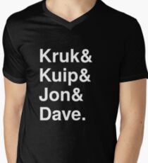 Kruk& Kuip& Jon& Dave. Men's V-Neck T-Shirt