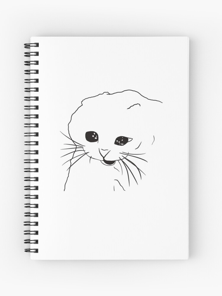 Sad Face Meme Spiral Notebooks for Sale