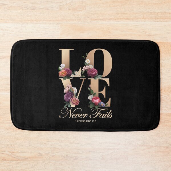 Item preview, Love Never Fails in Elegant Gold Floral  designed and sold by KA DESIGNS.