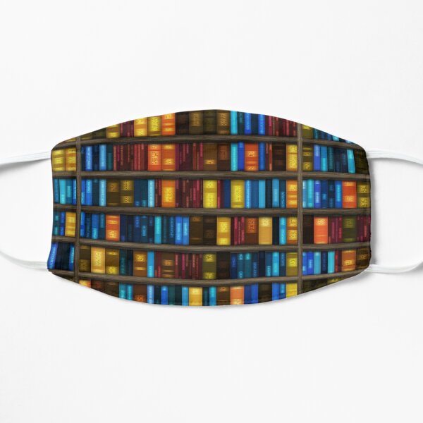Library of Books Socks Flat Mask