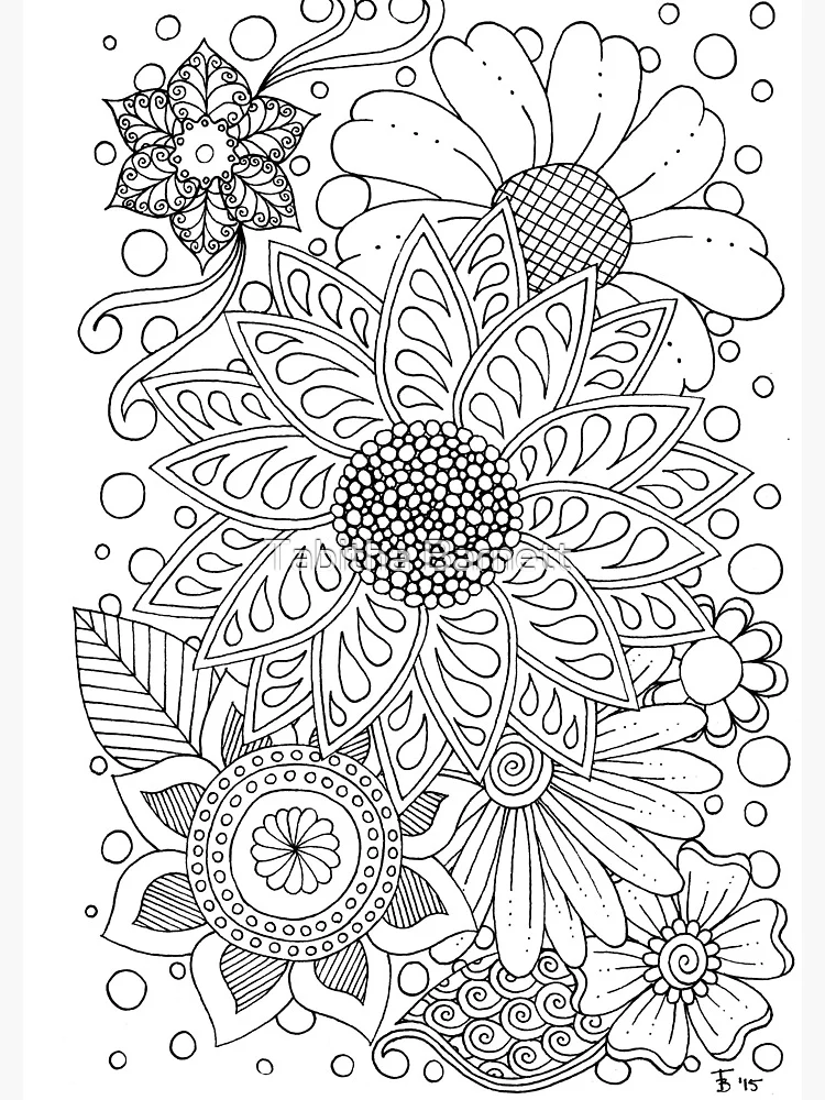 Spiral Coloring Page for Adults Vol.17 Graphic by Fleur de Tango