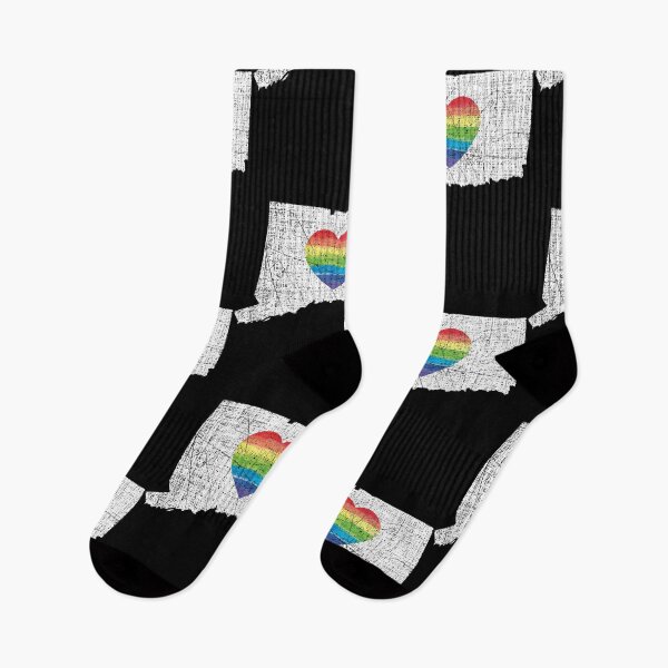Item preview, Connecticut Gay Pride Heart Rainbow Flag LGBT Month Lesbian Bisexual designed and sold by Tee Kaboom!.