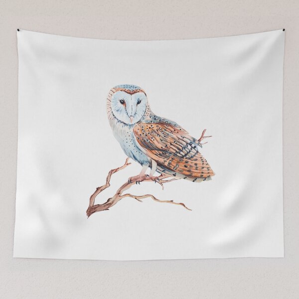 Item preview, Watercolor Barn owl designed and sold by LiliyaSavelieva.