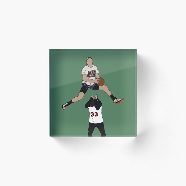 Pat Connaughton Dunk Over Christian Yelich Acrylic Block
