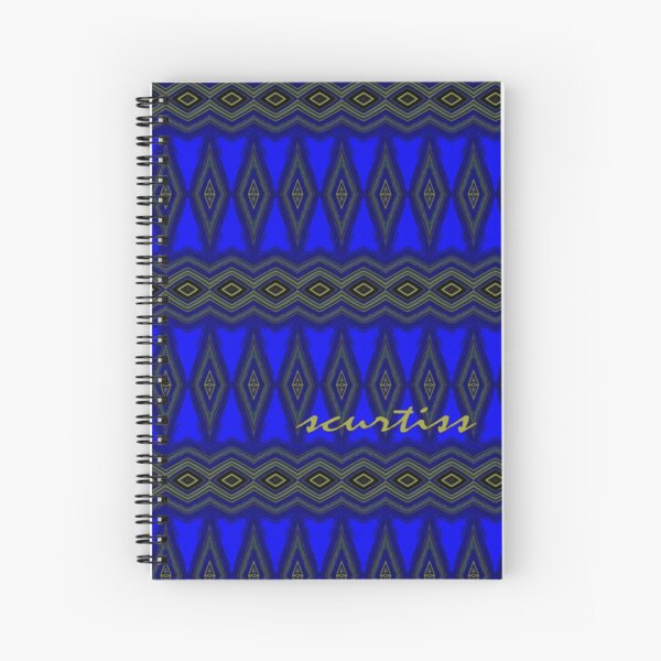 Blue Diamonds Spiral Notebook