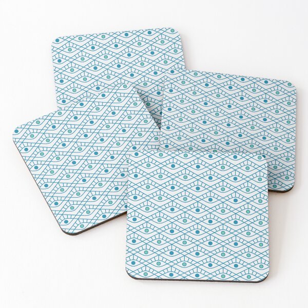 Item preview, Trippy Eye Pattern (natural white and blue)  designed and sold by lents.