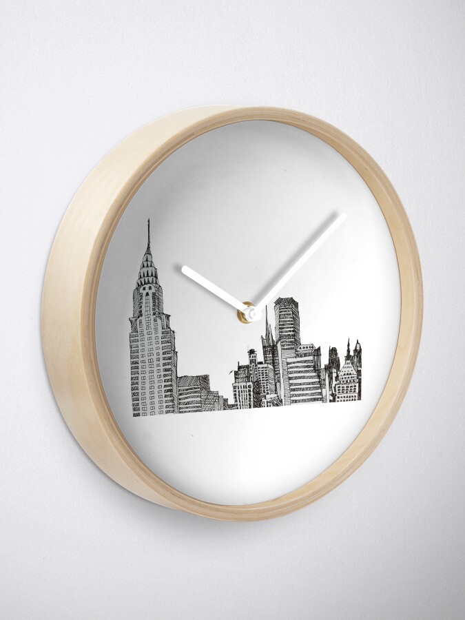 Alternate view of NYC Skyline Clock