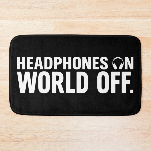Item preview, Headphones on World off designed and sold by MrTeeTime.