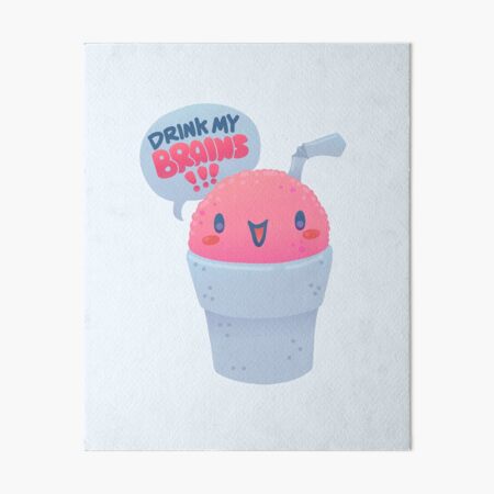 Enthusiastic Slushie Art Board Print