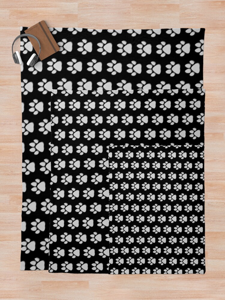 "Dog paw print" Throw Blanket for Sale by quinnhopp Redbubble