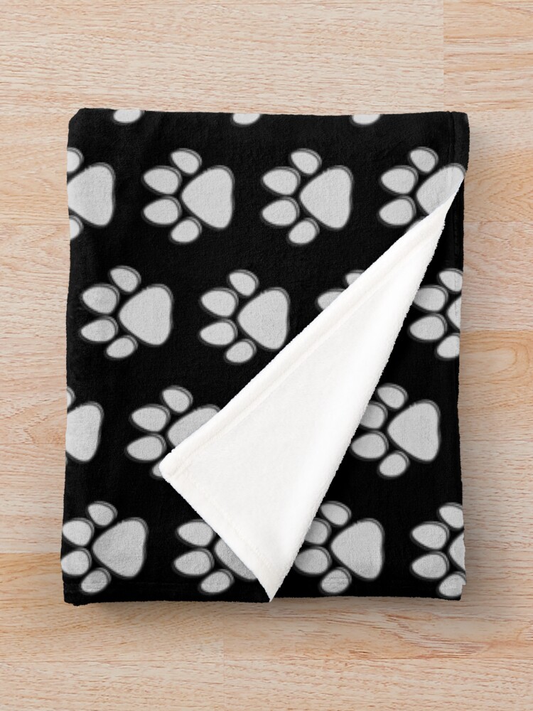 "Dog paw print" Throw Blanket for Sale by quinnhopp Redbubble
