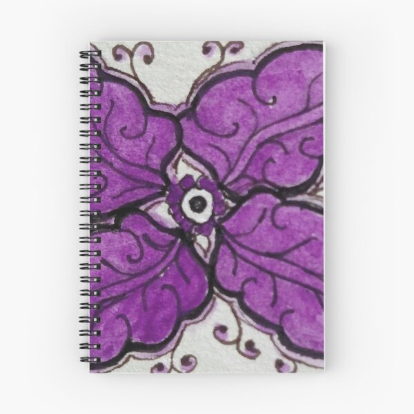 Item preview, Zentangle 304 Oak leaf in Purple designed and sold by CCWillow.