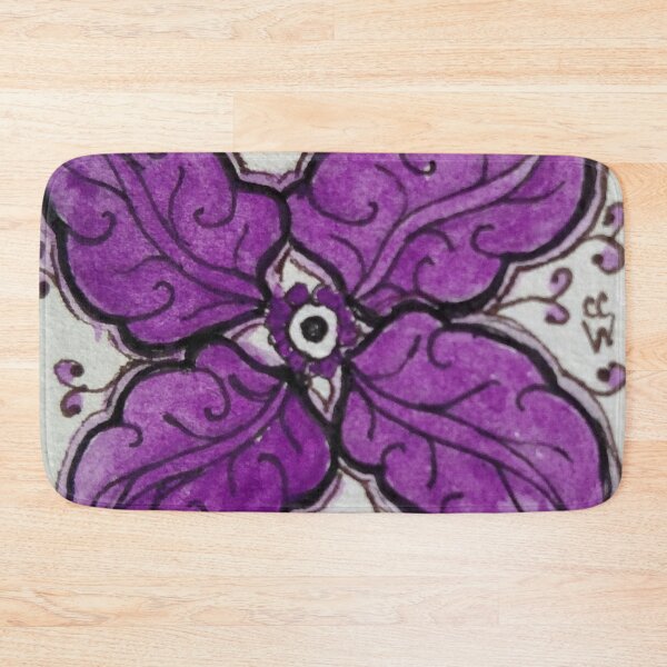 Item preview, Zentangle 304 Oak leaf in Purple designed and sold by CCWillow.