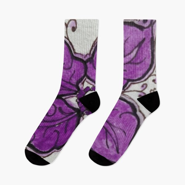 Item preview, Zentangle 304 Oak leaf in Purple designed and sold by CCWillow.