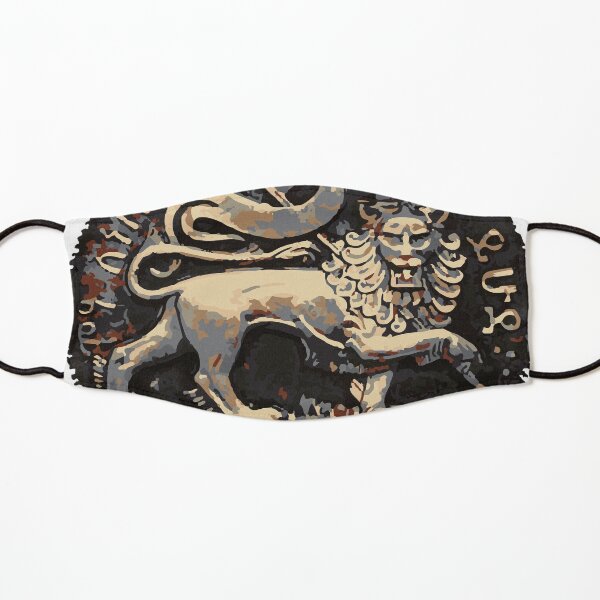 Jah Rastafari Ancient Rustic Lion of Judah Design Kids Mask