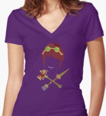 Brawlhalla Scarlet Women's Fitted V-Neck T-Shirt