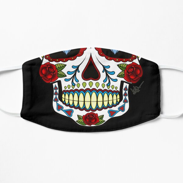 Diamonds mexican skull Flat Mask
